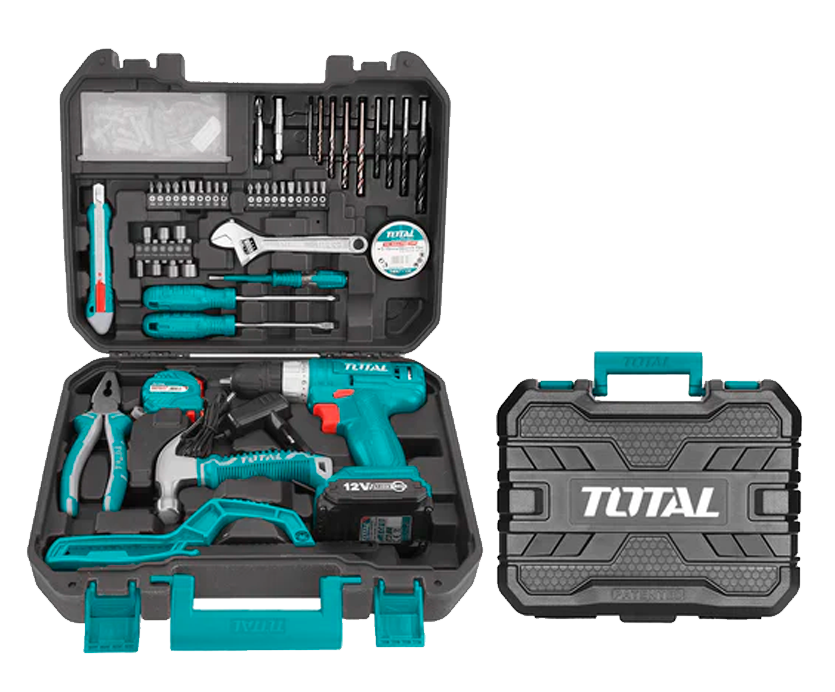 TOTAL THKTHP11282 KIT DE ATORNILLADOR 128 PZS