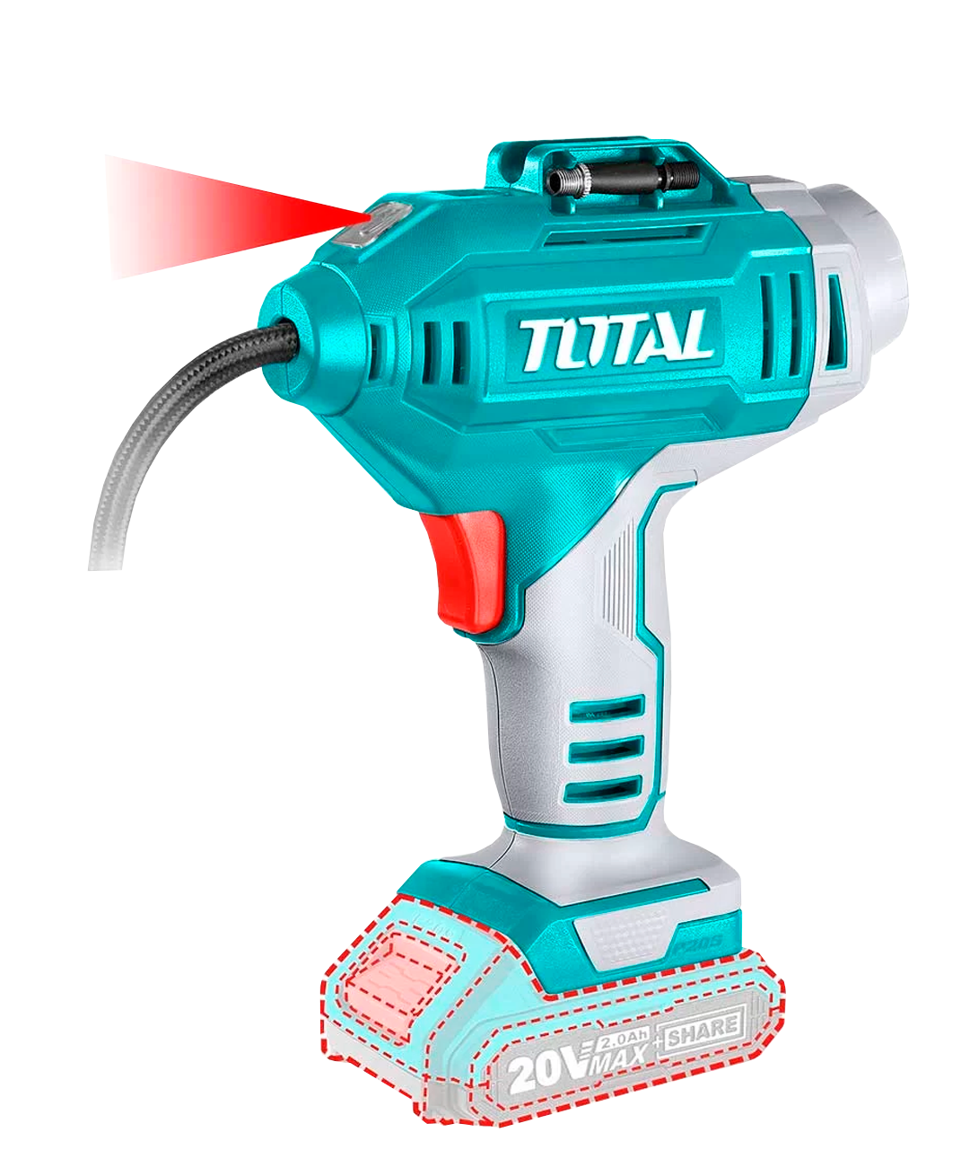 Total TACLI2018 Compresor Auto 20v 150PSI