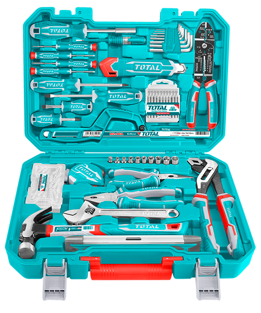 TOTAL THKTHP21686 KIT DE HERRAMIENTAS 168 PZS