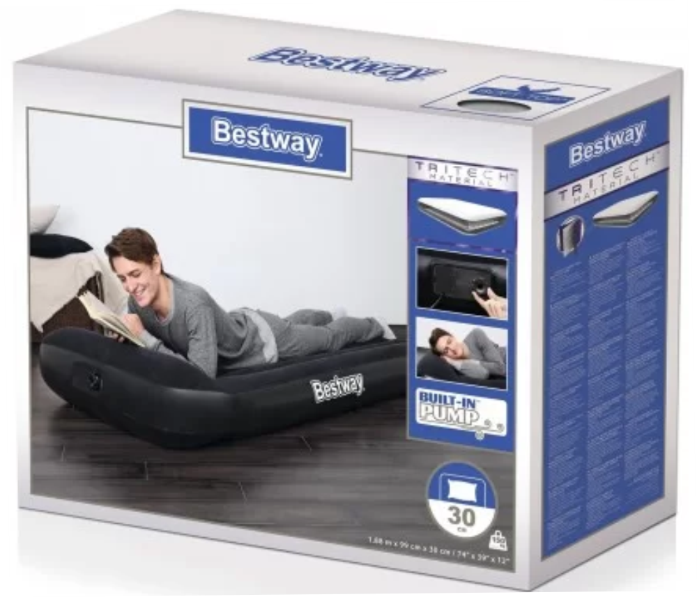 COLCHÓN AUTOINFLABLE BESTWAY 67556 TWIN 188x99x30CM